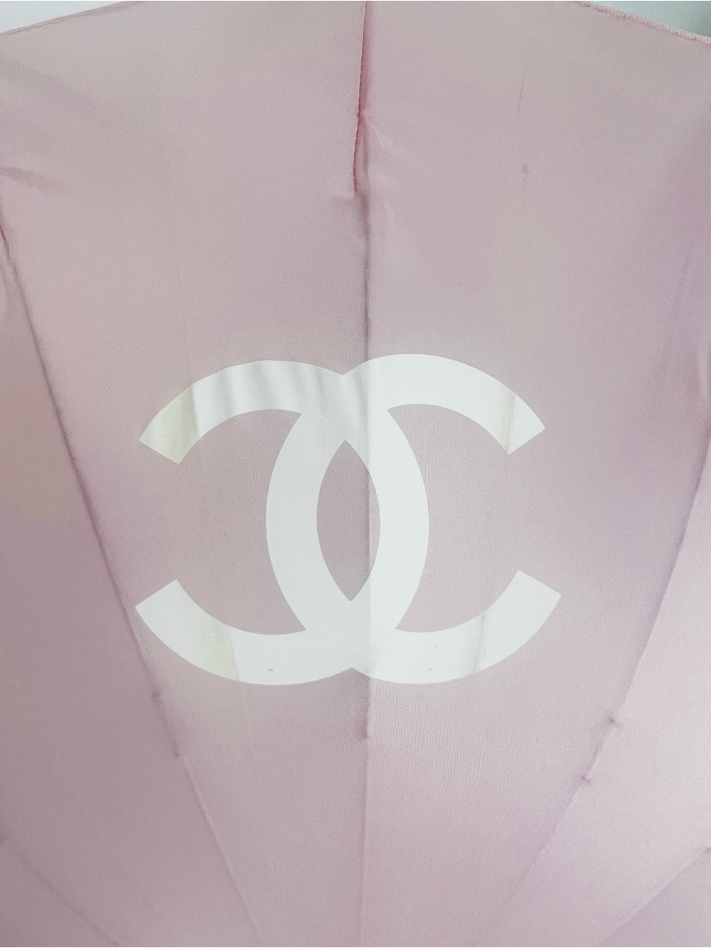 CHANEL Pink Logo Petite Umbrella - Picture 6 of 8